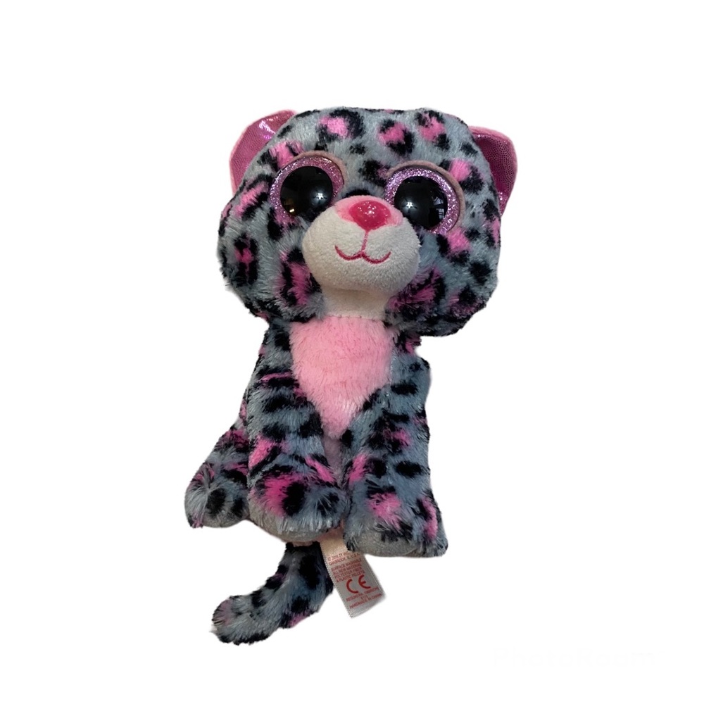 Ty beanie boo 6" Tasha The Leopard 2015 -swing and tush tags intact.